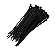 ABRACADEIRA NYLON PRETA 60X2,5 (C/ 100) - Imagem 1