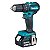 Parafusadeira/ Furadeira 1/2" 18V + 2 Baterias + Carregador + Maleta De Impacto - DHP483RFE Makita - Imagem 2