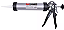 PISTOLA P/ APLICACAO DE SILICONE 9POL 400ML ALUMINIO - WORKE - Imagem 1