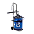 BOMBA MANUAL P/ OLEO  20 LT 8631-R20 C/ RECIP. OVAL C/ CARRO - Imagem 1