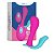 Heaven Collors Vibrador Clitoriano E Vaginal Com Controle Remoto Sem Fio Rosa E Azul - Imagem 3