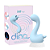 My Dino Licker Vibrador 2 Em 1 Com Língua Estimuladora E Parte Penetrável Azul - Imagem 1