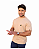Camiseta Masculina Menegotti Suedine Bege Ethereal - Imagem 1