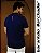 Camiseta Masculina Básica Menegotti Azul Tinteiro - Imagem 3
