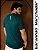 Camiseta Masculina Básica Menegotti Verde Exuberante - Imagem 3