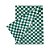 Toalha Plástica Perolada 78x78cm Xadrez Verde - 10 Un - Imagem 1