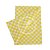 Toalha Plástica Perolada 78x78cm Xadrez Amarelo - 10 Un - Imagem 1