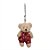 Urso com Macacão Poá Rosa (Patchwork Color) - Imagem 1