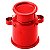 Mini Leiteira em Alumínio 150ml com Alça Fixa - Vermelho - Imagem 2