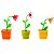 Lembrancinha Infantil - Vasinho com Flor 12 Un - Imagem 1