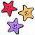Kit Painel Estrelas em E.V.A. - 06 Un - Imagem 1
