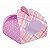 Forminha Valise Xadrez Honey Rosa 24 Un - Imagem 1