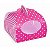 Forminha Valise Poá Listras Pink 24 Un - Imagem 1