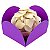 Forminha Para Doces Quadrada nº7 Liso Roxo - 50 Un - Imagem 1