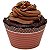 Forma para Cupcake ULTRAFEST Marrom Dupla Face - 12 Un - Imagem 2