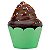 Forma para Cupcake MISSCAKE Liso Verde - 12 Un - Imagem 1