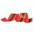 Fita de Natal Cinto de Noel Vermelho e Preto 6,3cm (Fita para Presente) - 3 Un - Imagem 3