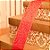 Fita Arabesco Vermelho e Ouro 6,3 cm x 9,14 mts (Fitas Natalinas) - 1 Un - Imagem 2