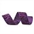 Fita Ondas Roxo 6,3 cm x 9,14 mts (Fitas Natalinas) - 3 Un - Imagem 1