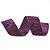 Fita Ondas Roxo 6,3 cm x 9,14 mts (Fitas Natalinas) - 3 Un - Imagem 2