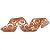 Fita Arabesco Ouro e Marfim 6,3 cm x 9,14 mts (Fitas Natalinas) - 3 Un - Imagem 2