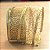 Fita de Natal Voal Caracol Glitter Ouro 3,8cm - 1 Un - Imagem 2