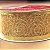 Fita de Natal Voal Caracol Glitter Ouro 3,8cm - 1 Un - Imagem 3