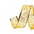 Fita de Natal Voal Caracol Glitter Ouro 3,8cm - 1 Un - Imagem 5