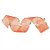 Fita Organza Zebrada Branco e Vermelho 6,3 cm x 9,14 mts - Imagem 1