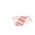 Fita Listras Glitter Branco e Vermelho 6,3 cm x 9,14 mts - Imagem 1