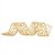 Fita Arabesco Branco e Ouro 6,3 cm x 9,14 mts - Imagem 1