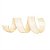 Fita Arabesco Veludo Nude 3,8 cm x 9,14 mts (Fitas Natalinas) - 3 Un - Imagem 1
