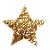 Estrela Rattan Ouro 40cm (Rattan) - 3 Un - Imagem 1