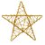 Estrela Rattan Ouro 20cm - Imagem 1