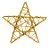 Estrela Rattan Ouro 15cm - Imagem 1
