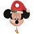 Natal Disney - Mickey Enfeite de Maçãneta Vermelho e Preto - 1 Un - Imagem 4