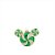 Natal Disney - Bola Mickey Verde Claro e Branco 6cm - 3 Un - Imagem 1