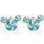 Natal Disney - Bola Mickey Azul e Branco 8cm - 2 Un - Imagem 2