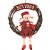 Guirlanda Boneco Neve Vermelho (Colegial) - Imagem 1