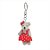 Chaveiro Ursa Poá Branco e Vermelho (Patchwork Vermelho) - 6 Un - Imagem 1