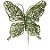 Pick Borboleta Glitter Verde Bandeira 29cm - 1 Un - Imagem 2