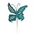 Pick Borboleta Glitter Azul 27cm (Borboletas) - 1 Un - Imagem 1