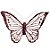 Clip Borboleta Petit Rosa Claro (Borboletas) - 6 Peças - Imagem 2