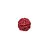 Bola de Natal Rattan Vermelho 6cm - Imagem 2