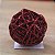 Bola de Natal Rattan Vermelho 6cm - Imagem 6