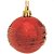 Bola com Arabesco Vermelho 6 cm (Bolas) - 6 Jogos com 6 Peças - Imagem 2