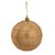 Bola com Listras em Glitter Ouro 8 cm (Bolas) - 6 Peças - Imagem 1