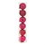 Bola de Natal Sortidas Rosa 8cm - 6 Un - Imagem 1