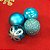 Bola de Natal Sortidas Azul 5cm - 8 Un - Imagem 2