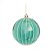 Bola com Listras Azul e Branca 10 cm (Bolas) - 4 Peças - Imagem 1